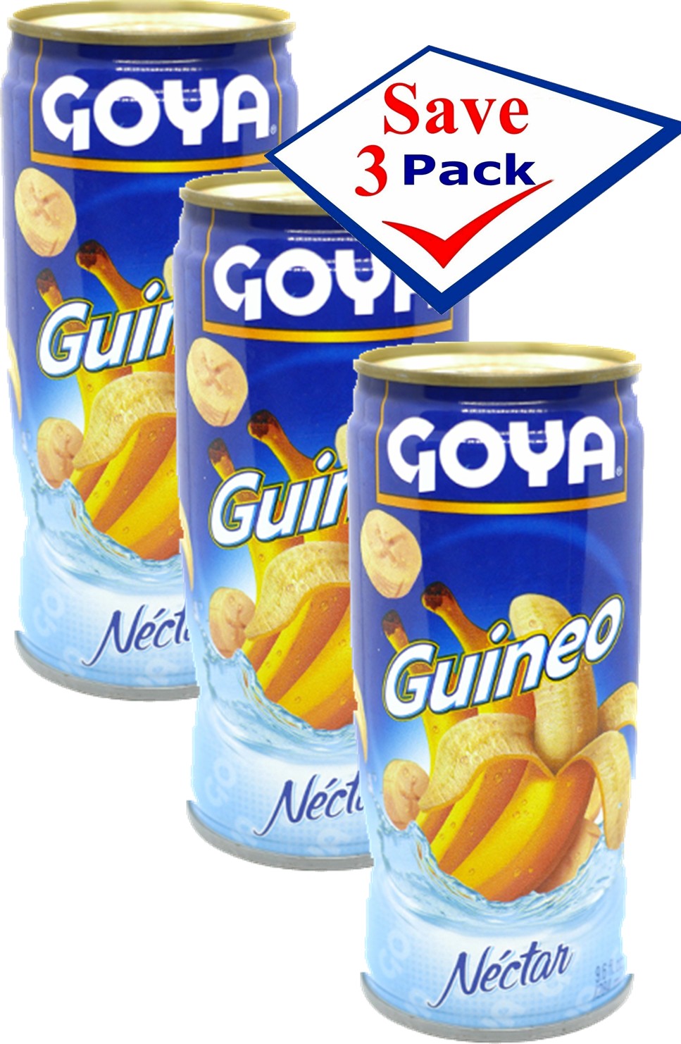 Goya Banana Nectar 9.6 oz Pack of 3